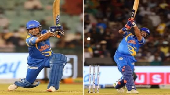 Video : मैदानात सचिन-युवीचं वादळ, चौकार षटकारांची बरसात, इंडिया लिजेंड्सने वेस्ट इंडिजला लोळवलं!