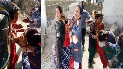 VIDEO: विनामास्क फिरताना रोखलं, महिलेकडून क्लीनअप मार्शललाच मारहाण