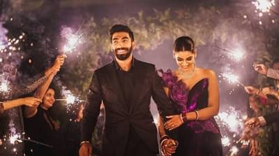 PHOTO : जसप्रीत बुमराहकडून पत्नी संजना गणेशनसोबतचे रोमँटिक फोटो शेअर, म्हणाला...