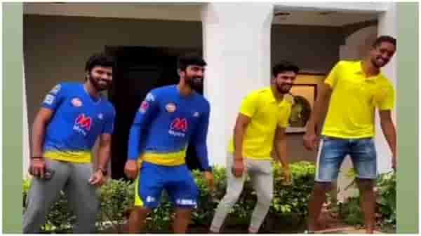 Video : CSK च्या गोटात मौज-मजा, नाच-गाणं, वाथी गाण्यावर कुणी कुणी धरला ताल?