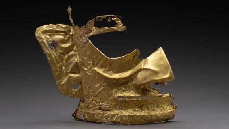 Golden Mask | 3000 वर्षांपूर्वीचा गोल्डन मास्क सापडला, डिझाईन ठरतेय चर्चेचा विषय