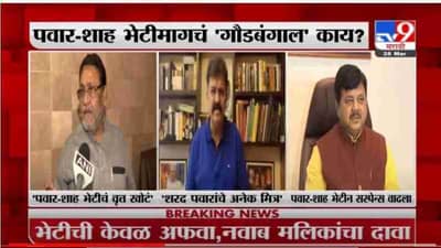 Nawab Malik | शरद पवार-अमित शाहांच्या भेटीची फक्त अफवा, मंत्री नवाब मलिक यांचं स्पष्टीकरण