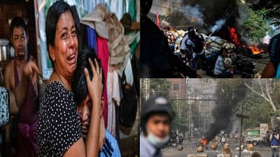 म्यानमार 114 आंदोलकांची हत्या, अंतिम संस्कारावेळीही सैन्याचा गोळीबार