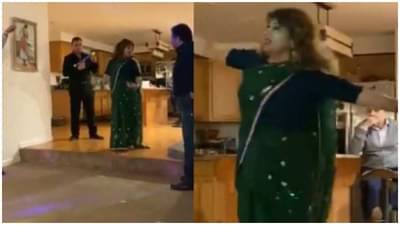 VIDEO : धर्मेंद्रसारखं नवऱ्याला कपाटाला बांधलं, इराणी महिलेचे शोले, जब तक है जान गाण्यावर हेमा मालिनी स्टाईल डान्स