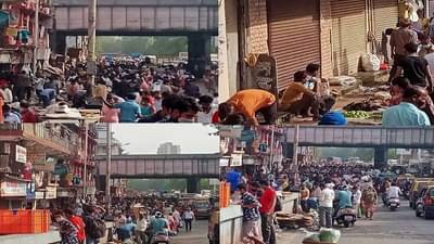 PHOTO | ना मास्क, ना सोशल डिस्टन्सिंग, दादरच्या भाजी मार्केटमध्ये कोरोना नियमांचा विसर