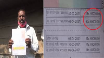 नाशिकमध्ये झोपडपट्टीत राहणाऱ्या व्यक्तीला 69 हजाराचे वीज बिल, महावितरणचा भोंगळ कारभार उघड