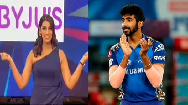 IPL 2021 : लग्नानंतरची नवऱ्याची पहिली मॅच, अँकरिंग करताना अंगावर निळा ड्रेस, बुमराहच्या पत्नीचा अनोखा प्रेमाचा अंदाज!