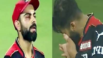 IPL 2021 : पहिल्याच मॅचमध्ये विराट कोहलीला दुखापत, क्रुणाल पांड्याचा बॉल विराटच्या डोळ्यावर