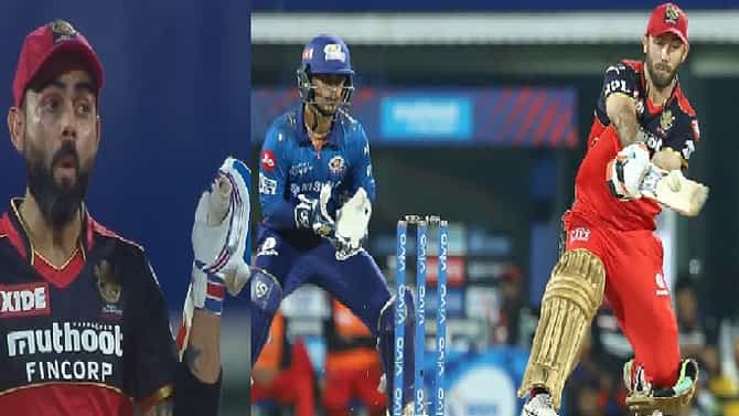 IPL 2021 : मॅक्सवेलचा गगनचुंबी षटकार स्टेडियमच्या बाहेर, विराट कोहलीही हैरान, दिली अशी रिअॅक्शन! पाहा व्हिडीओ