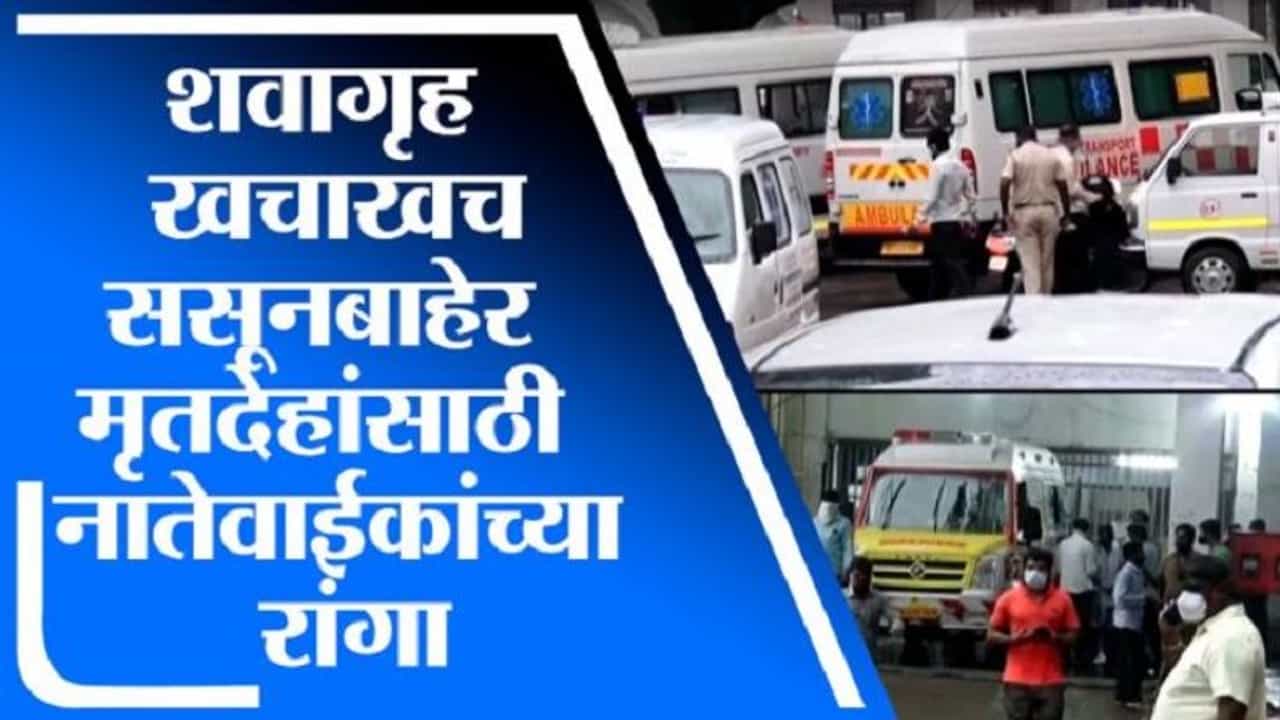 VIDEO : ससूनच्या शवागृहाबाहेर नातेवाईकांच्या रांगा, गाड्या मोजा, मृतांची भीषणता लक्षात येईल!