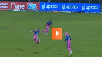 Rajasthan Royals vs Delhi Capitals, Sanju Samson | संजू सॅमसनचा हवेत झेपावत एकहाती शानदार कॅच, शिखर धवन आऊट, पाहा व्हिडीओ