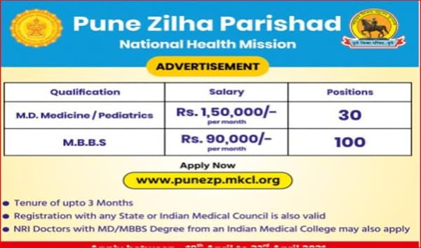 महिन्याला 70 हजार ते 1.50 लाख रुपये पगार देऊनही पुण्यात डॉक्टरांचा तुटवडा