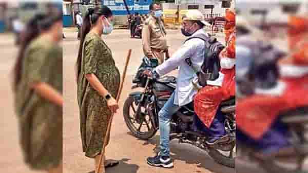 आग ओकणाऱ्या उन्हात गरोदर महिला DSP कोरोना ड्युटीवर उभी, दीड शहाणे मात्र थोबाड वर करुन भटकंतीला