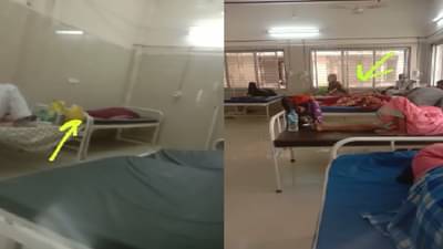 कोरोनाग्रस्त रुग्णाचा मृतदेह दोन दिवस बेडशीटमध्ये झाकून, वाशिमच्या रुग्णालयात धक्कादायक प्रकार