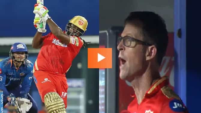 VIDEO | ख्रिस गेलचे गगनचुंबी षटकार पाहून कोच जॉन्टी ऱ्होड्सची जबरदस्त रिअॅक्शन