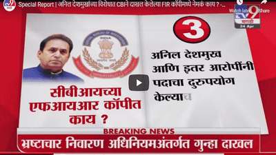 Special Report | अनिल देशमुखांच्या विरोधात CBI ने दाखल केलेल्या FIR कॉपीमध्ये नेमकं काय?