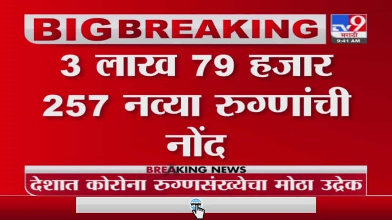 India Corona Case | देशात 24 तासात 3 लाख 79 हजार 257 नवे रुग्ण; 3 हजार 642 रुग्णांचा मृत्यू