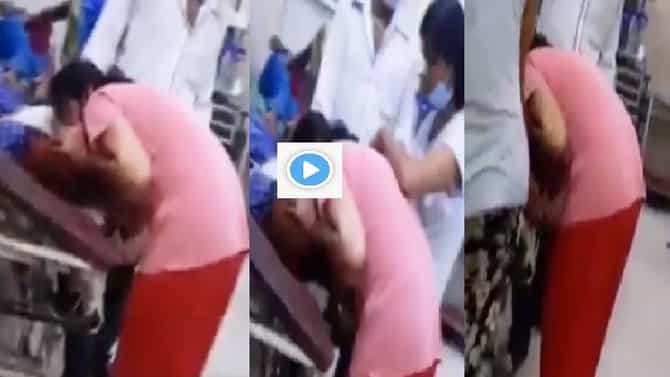 Video | जीव वाचवण्यासाठी आईला तोंडावाटे श्वास, मुलीकडून जीवाच्या आकांताने प्रयत्न, व्हिडीओ व्हायरल