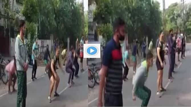 Video | लॉकडाऊन असून विनाकारण रस्त्यावर, पोलिसांनी घडवली अशी अद्दल की व्हिडीओ सोशल मीडियावर व्हायरल
