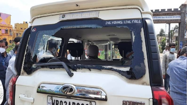 Violence in Bengal : पश्चिम मेदिनीपूरमध्ये केंद्रीय मंत्री व्ही. मुरलीधरन यांच्यावर हल्ला, गाडीच्या काचा फोडल्या