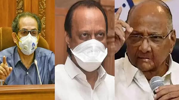 मुख्यमंत्र्यांच्या भेटीसाठी शरद पवार आणि अजित पवार वर्षावर