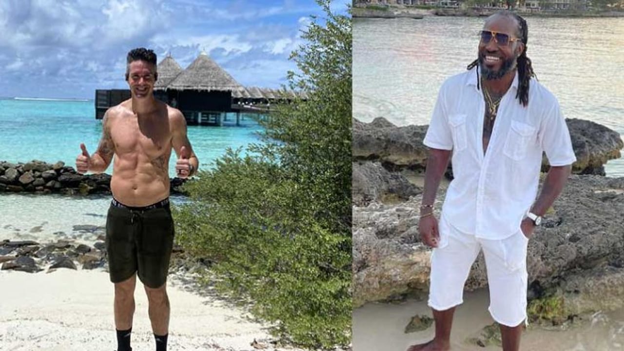 केविन पीटरसनच्या वाढलेल्या पोटावर ख्रिस गेलची जबरा कमेंट - Marathi News |  Ipl 2021 chris gayle comment on kevin pietersen shirtless photo | TV9  Marathi, image size:1280x720