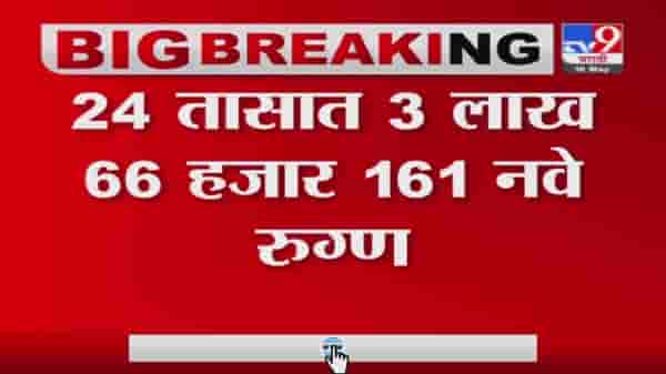 India Corona Case | देशात 3 लाख 66 हजार 161 नवे कोरोना रुग्ण; 3,754 रुग्णांचा मृत्यू