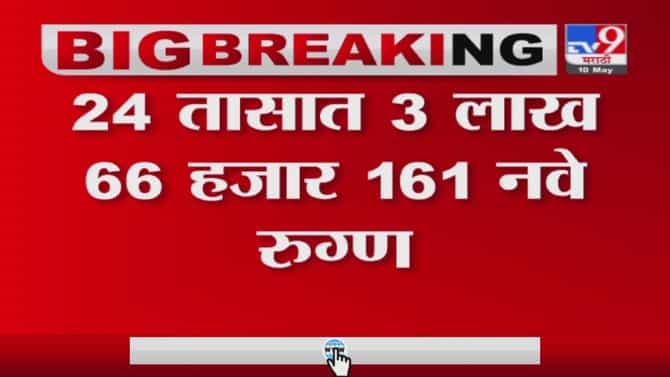 India Corona Case | देशात 3 लाख 66 हजार 161 नवे कोरोना रुग्ण; 3,754 रुग्णांचा मृत्यू