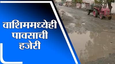 Washim | वाशिममध्ये पावसाची हजेरी, पावसामुळे सर्वत्र ढगाळ वातावरण