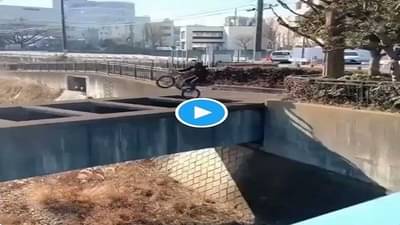 VIDEO : तरुणाच्या जीवघेण्या स्टंटची जोरदार चर्चा, काळजाचा ठोका चुकवणारा व्हायरल व्हिडीओ