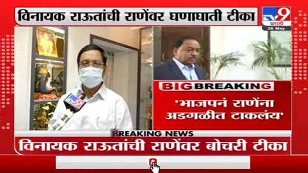 नारायण राणे राजकारणातील पणवती, भाजपनं त्यांना अडगळीत टाकलं, विनायक राऊत यांचा पलटवार