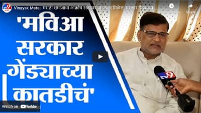 Vinayak Mete | मराठा समाजाचा आक्रोष रस्त्यावर पाहायला मिळेल, सरकार गेंड्याच्या कातडीचे : विनायक मेटे