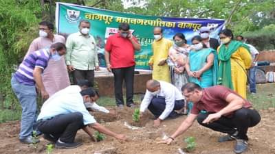 नागपूर महानगरपालिका 75 ऑक्सिजन उद्यान विकसित करणार, महापौरांच्या हस्ते उपक्रमाला सुरुवात