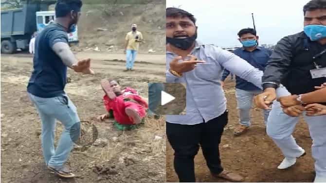 VIDEO | वाळू तपासणी पथकातील महिला तलाठ्यावर भाजप नगरसेवकाचा हल्ला