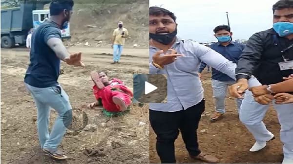VIDEO | वाळू तपासणी पथकातील महिला तलाठ्यावर भाजप नगरसेवकाचा हल्ला
