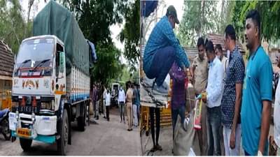 धुळ्यात थरार, पोलिसांनी मोठ्या शिताफीने गुटख्याची अवैध वाहतूक करणारी आयसर पकडली, दोघांना अटक