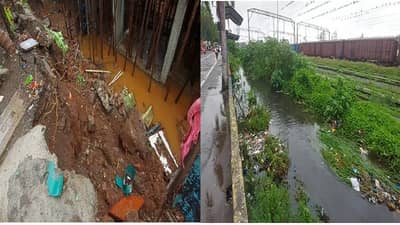 अंबरनाथमध्ये पहिलाच पाऊस, शेकडो जखमा, कुठे भिंत कोसळली, तर कुठे नाल्याचं पाणी सोसायटीत शिरलं