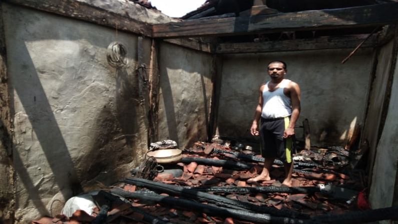 नागपुरात एलपीजी सिलेंडरमधील गॅस लिक, आगीत तीन घरं जळून खाक
