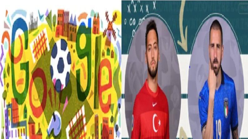 UEFA Euro 2020 :  तुर्की विरुद्ध इटली मॅचने युरो कपची सुरुवात, गुगलचं खास डूडल
