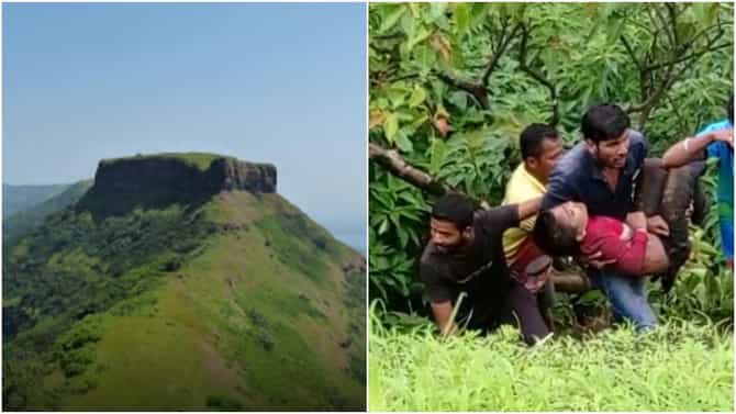 साताऱ्यात केंजळगडावर चढाई करताना 10 वर्षाच्या मुलाचा पाय सटकला, दरीत कोसळल्यानं मोठी दुर्घटना