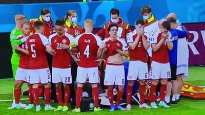 UEFA EURO 2020 | सामन्यादरम्यान डेन्मार्कचा दिग्गज फुटबॉलपटू मैदानातच कोसळला, बेशुद्धावस्थेत रुग्णालयात दाखल, सामना स्थगित