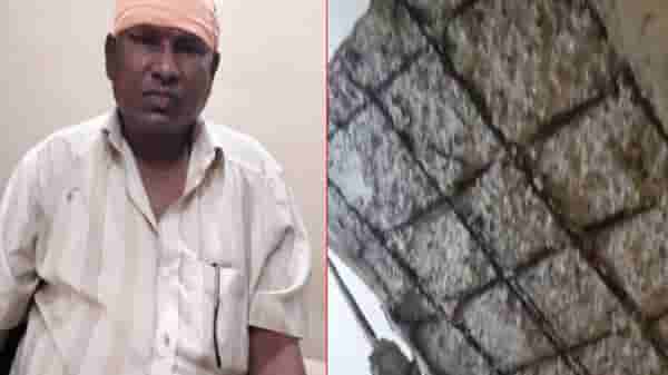 झोपेत असतानाच इमारतीचा स्लॅब डोक्यावर पडला, तरुणाला 22 टाके; नेरुळमध्ये खळबळ
