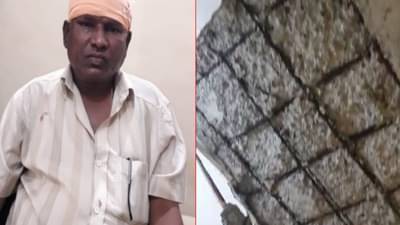 झोपेत असतानाच इमारतीचा स्लॅब डोक्यावर पडला, तरुणाला 22 टाके; नेरुळमध्ये खळबळ