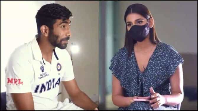 WTC Final 2021 : बुमराहची सामन्याअगोदर बायको संजनाला मुलाखत, तो प्रश्न विचारताच लाजेने चुर्रर्र झाला!