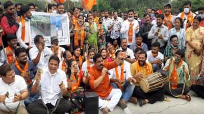 उद्घाटनापूर्वीच नवीन कोपरी पुलाला तडे, ठेकेदार, अधिकाऱ्यावर कारवाईची मागणी, मनसेकडून आंदोलन