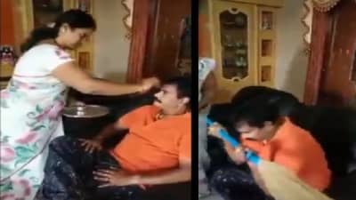 Video | आधी नवऱ्याला प्रेमाने ओवाळलं, नंतर दिलं हे गिफ्ट, खळखळून हसवणारा हा व्हिडीओ पाहाच