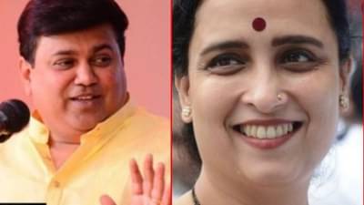 शिवसेना-भाजप युती होणार का? वाघ आणि सामंत यांचं एकमेकांकडे स्मितहास्य