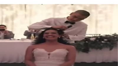 Video | नवरी-नवरदेवाचा मोठा निर्णय, दोघांनीही केलं भर मंडपात टक्कल, कारण काय ?