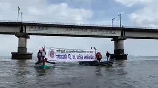 नवी मुंबई विमानतळ नामकरण वाद : प्रकल्पग्रस्तांचे सिडको घेराव आंदोलन, दि बा पाटलांच्या समर्थनार्थ झेंडे