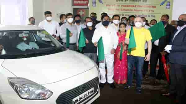 ठाण्यात 18 ते 44 वयोगटातील नागरिकांसाठी ड्राईव्ह ईन लसीकरण, पालकमंत्र्यांच्या हस्ते शुभारंभ
